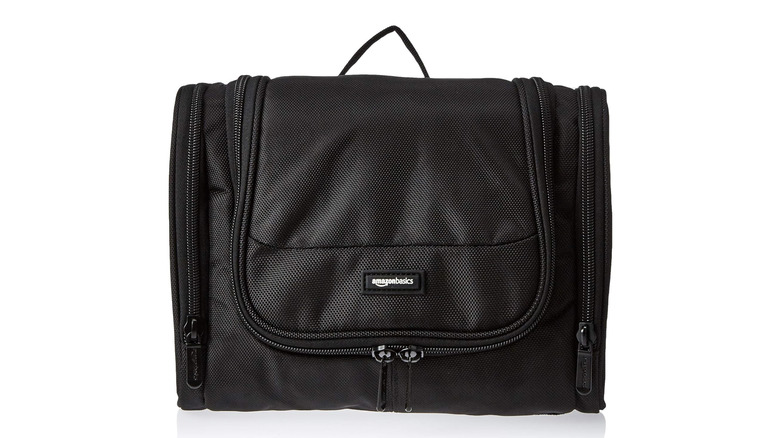An Amazon Basics Toiletry Bag