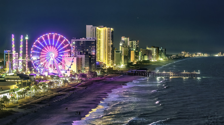 Myrtle Beach at night