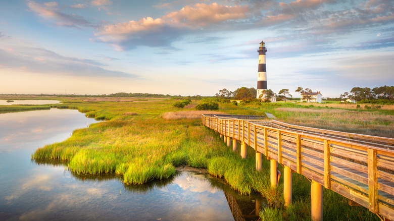 A boardwalk in Outer Banks