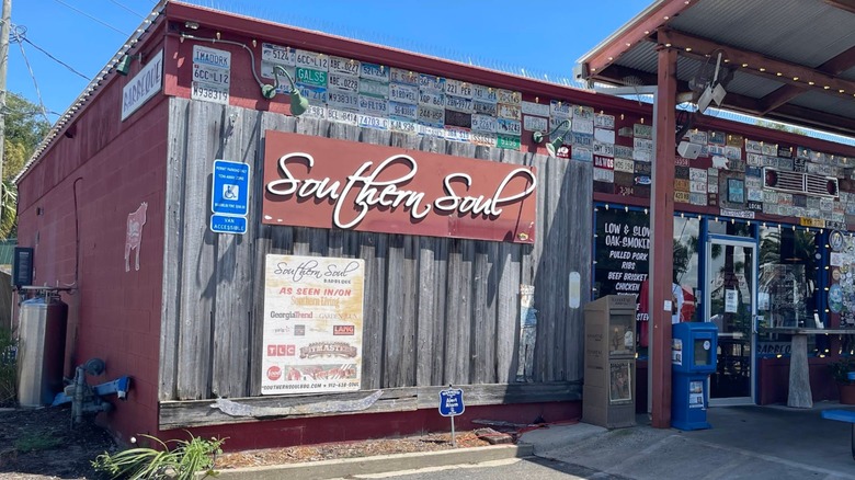 Exterior of Southern Soul BBQ restaurant