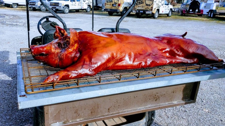 Whole hog roast at 17th street barbecue