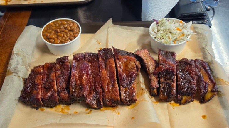 Rack of ribs at J.R Roadhouse