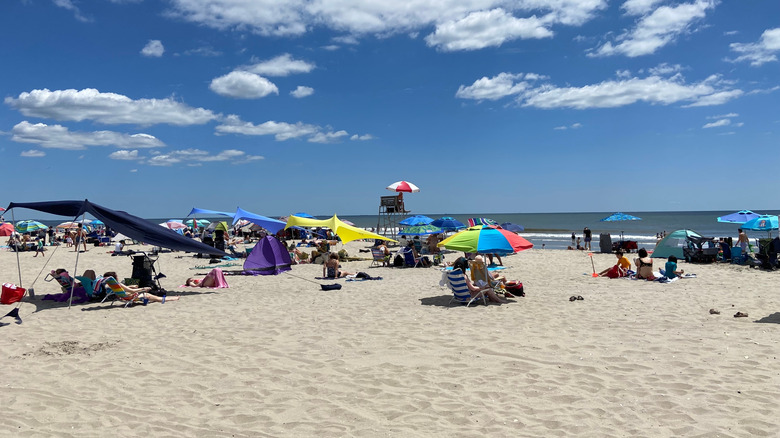 Sunbathers at Jacob Riis Park