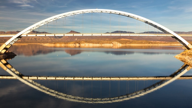 A bridge over Roosevelt Lake