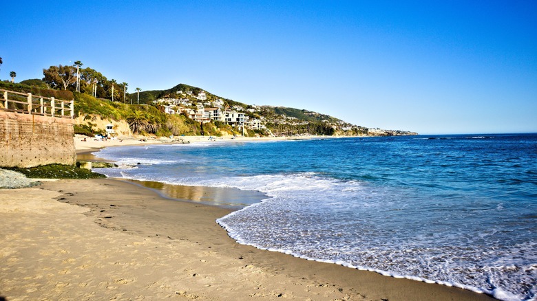 Aliso Beach coastline houses
