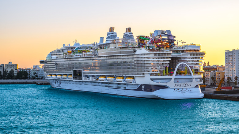 Royal Caribbean Star of the Seas in port in Cadiz