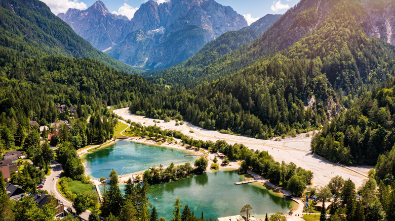 View of Triglav National Park in Slovenia