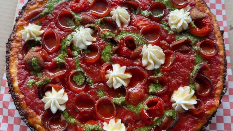 An OnlyPans pizza at Milly's Pizza in the Pan