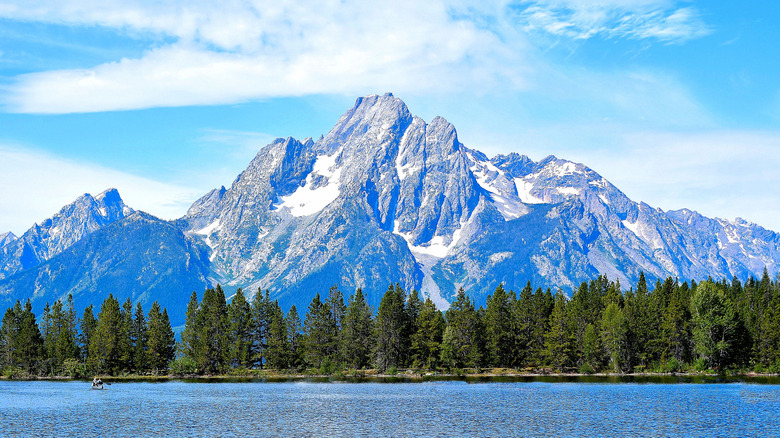 The Teton Mountains near Jackson Hole, Wyoming