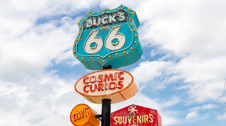 A Route 66 roadside attraction in Tulsa, Oklahoma