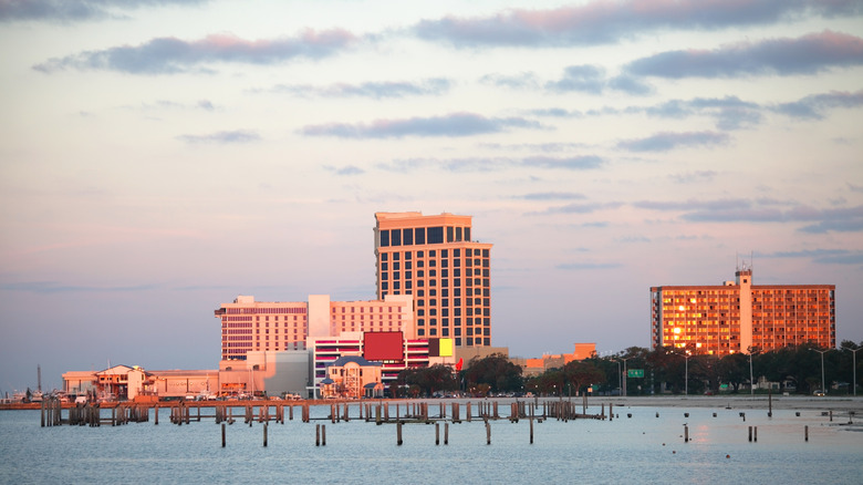 The skyline of Biloxi, Mississippi