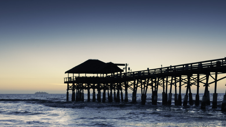 pier cocoa beach sunset