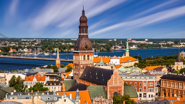 Aerial view of Riga, Latvia