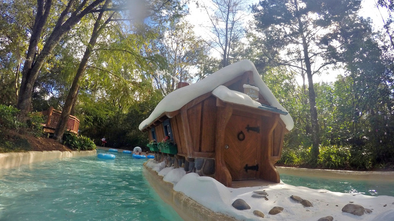 A cabin at Blizzard Beach