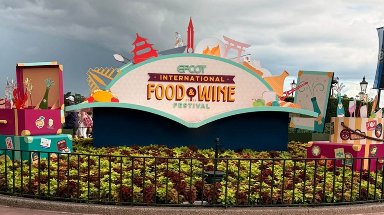 Signage at Epcot International Food & Wine Festival