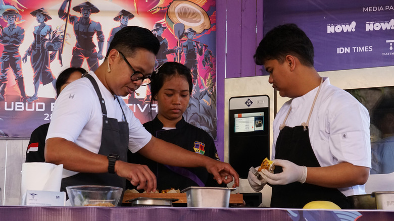 Cooking demonstration during Ubud Food Festival