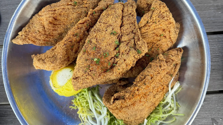 Crispy fried fish from Zeke's Hook and Cook program in Orange Beach, Alabama