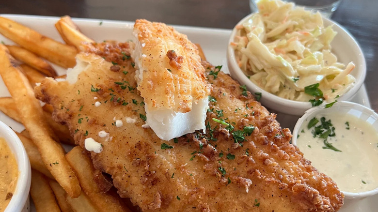 Fish and chips from Matt's Fish Camp in Lewes, Delaware