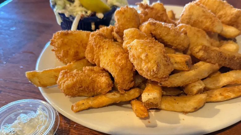 Boston Sail Loft's fish and chips in Boston, Massachusetts