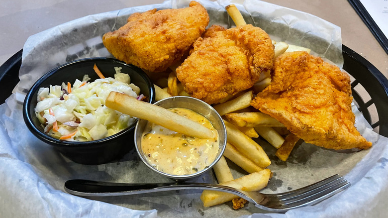 The fish and chips from Shucks Fish House & Oyster House in Nebraska