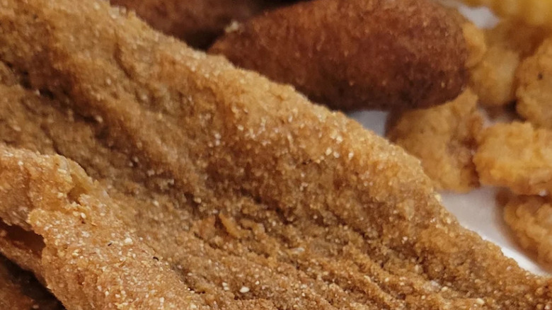Fried fish from Jay's Seafood Restaurant in Albemarle, North Carolina