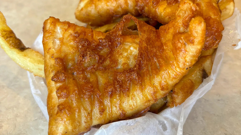 The Pub Chip Shop's fish and chips in Pittsburgh, Pennsylvania