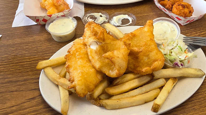 Fish and chips from Amaral's Fish & Chips in Warren, Rhode Island