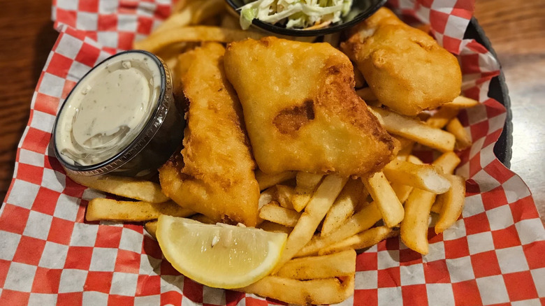 Fish and chips from Firehouse Brewing Company in Rapid City, South Dakota
