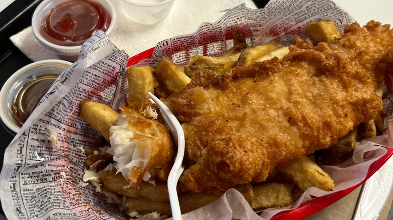 Fish and chips from Union Jack's in Burlington, Vermont