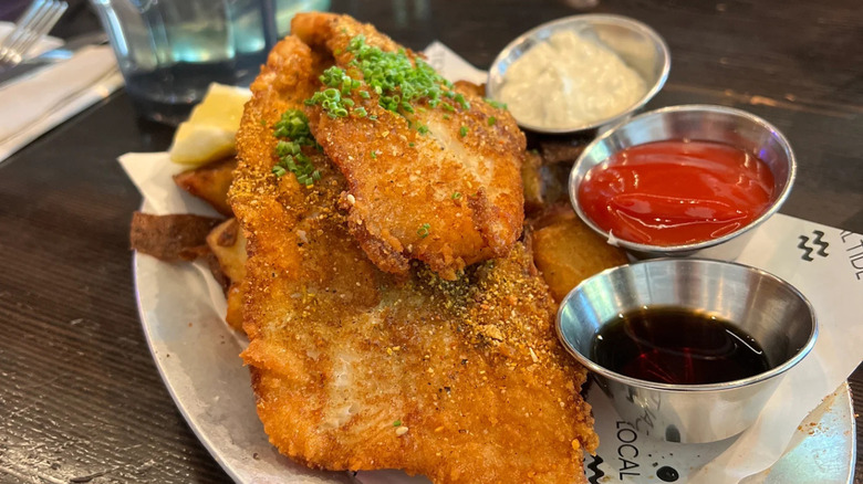 Local Tide's dover and fries in Seattle, Washington