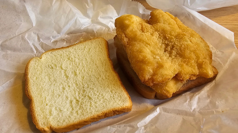 A fish sandwich from Coleman's Fish Market in Wheeling, West Virginia