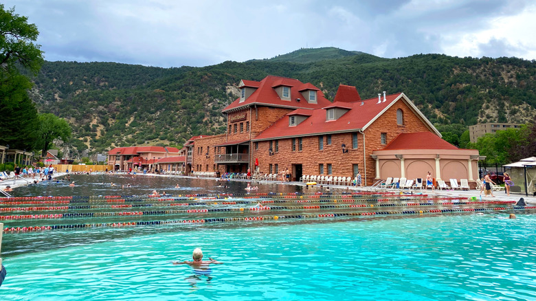 Pool at Glenwood Hot Springs Resort in Glenwood Springs, Colorado