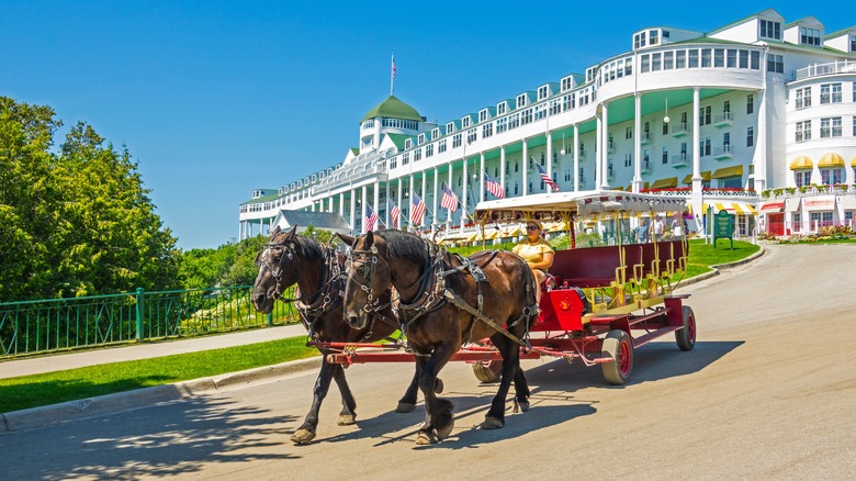 Carriage ride on Mackinac Island