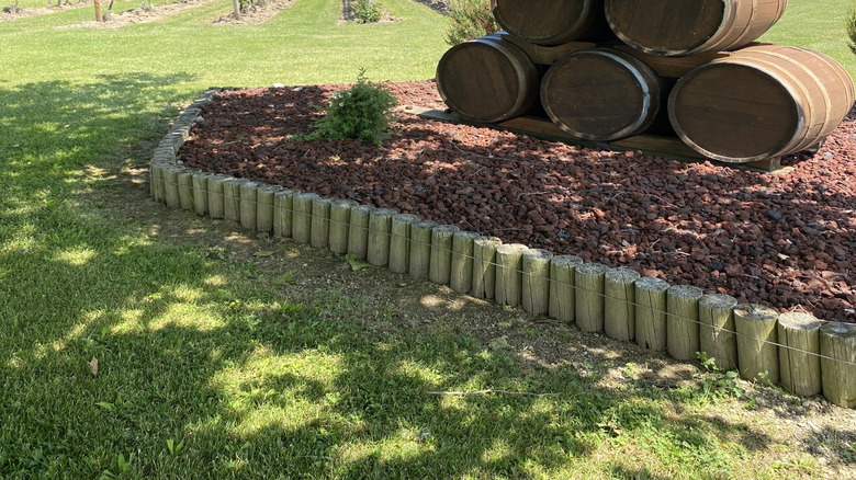 WIne barrels on Pelee Island