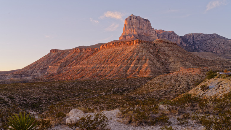 The iconic El Capitan peak in the Guadalupe National Park