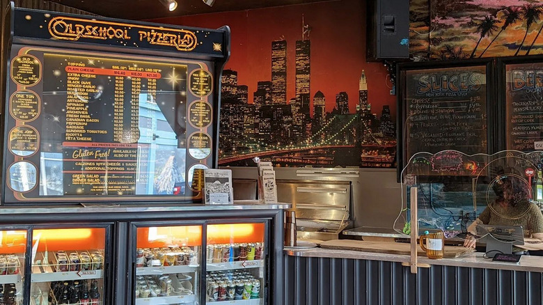 Counter at Old School Pizzeria