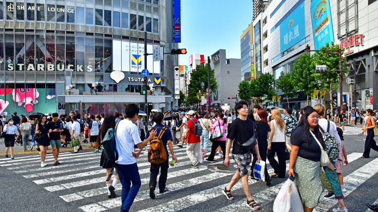 Shibuya Crossing crowds