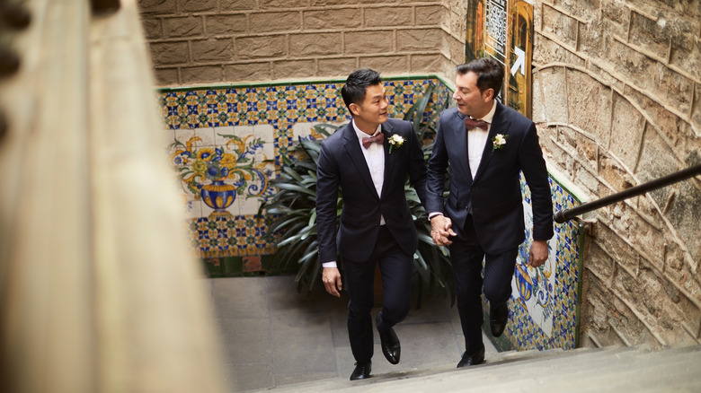 Gay wedding couple in Spain