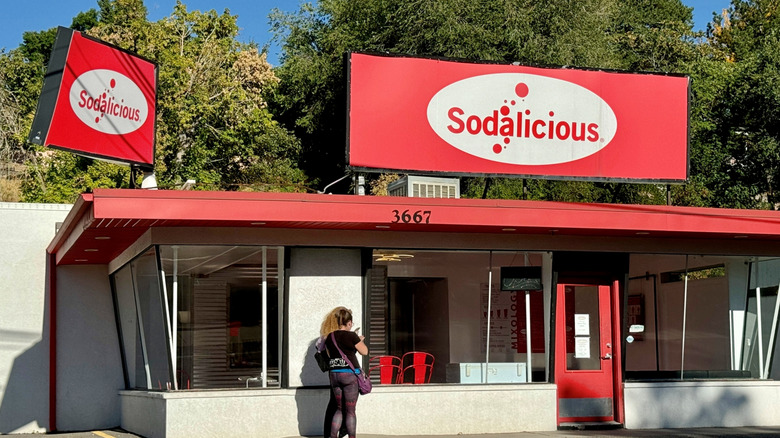 The exterior of a Sodalicious shop