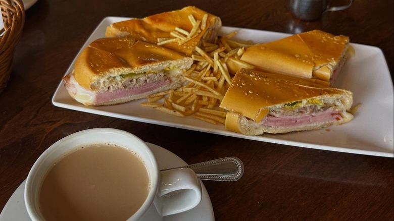 The Cubano (Cuban sandwich) is a must-have at Cuban restaurants in Miami like Islas Canarias