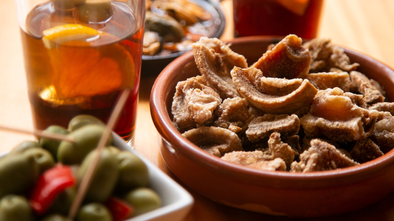 Tapas in a Barcelona bar.