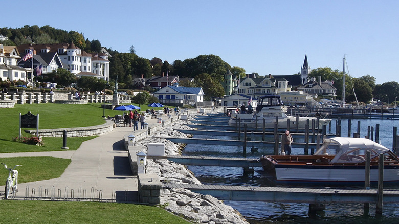 A pier view of Island House Hotel