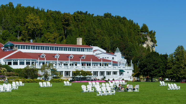 Vistas on the back lawn at Mission Point