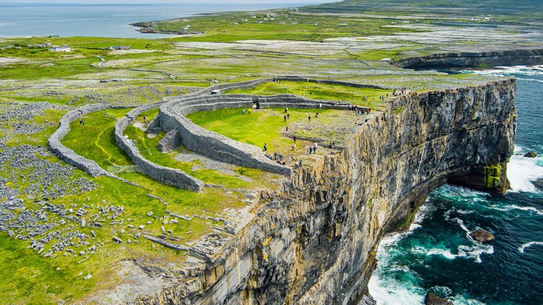 aerial view of Dun Aengus