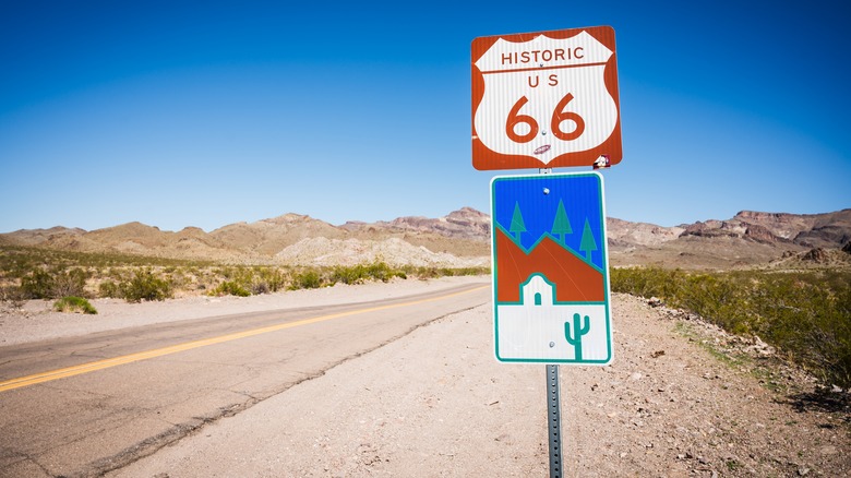 Route 66 sign in Arizona