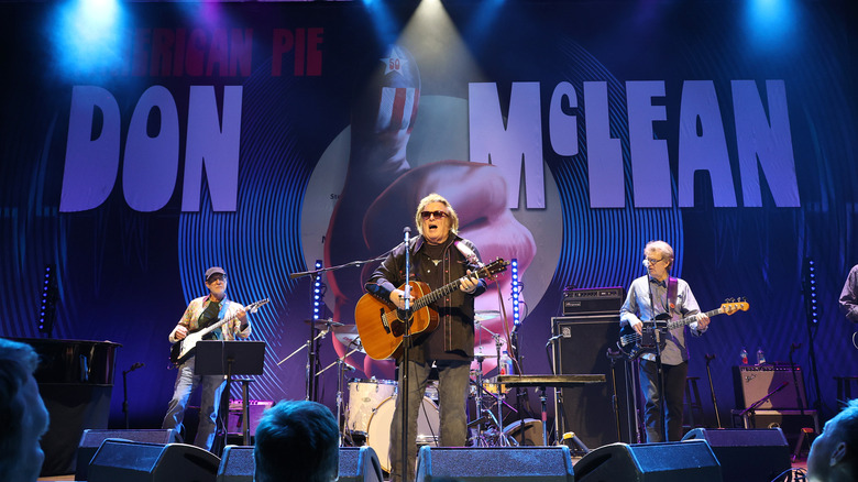 Don McLean playing live on stage