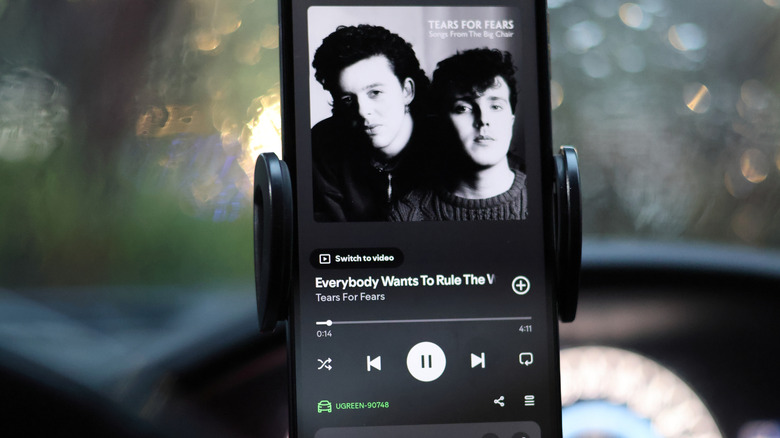 Tears for Fears song playing on iPhone