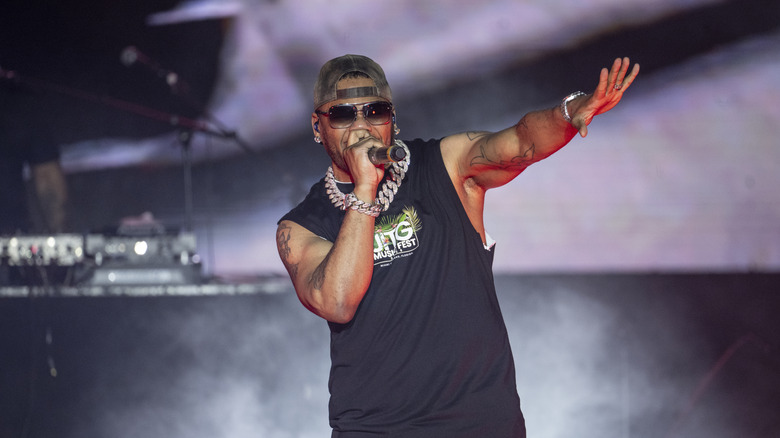 Nelly performing live