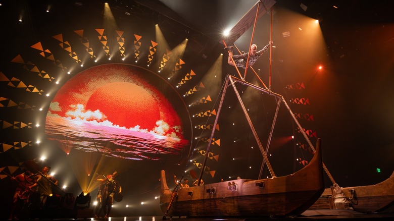 A still from the opening act of Cirque du Soleil's ʻAuana