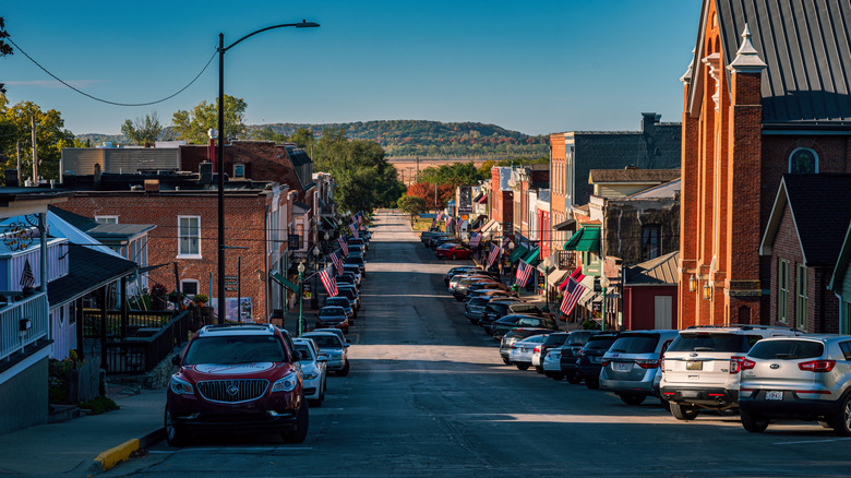 Main street in Weston, Missouri